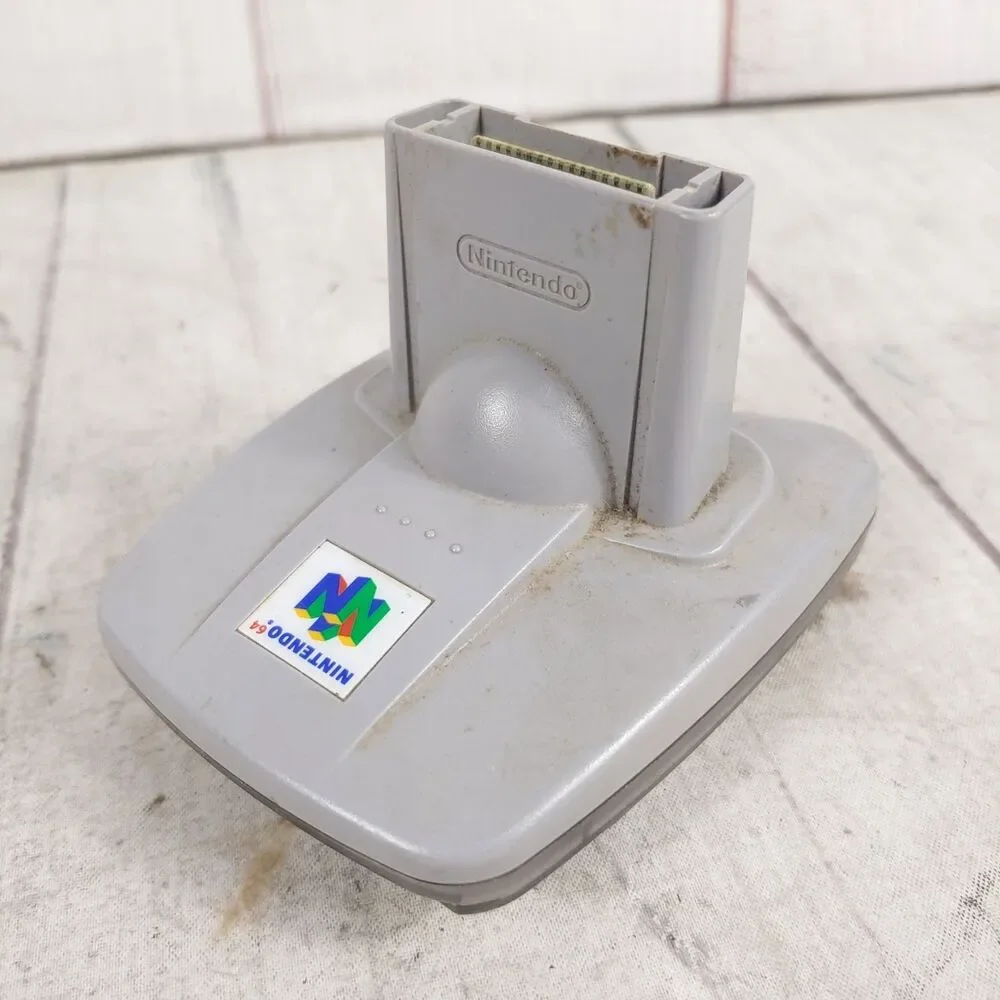Nintendo 64 Transfer Pak NUS-019 N64 Controller Accessory Game Boy Reader TESTED